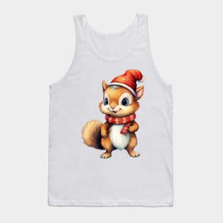 Christmas Squirrel Tank Top